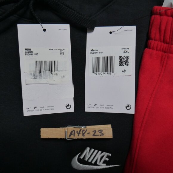 Nike NSW Club Fleece Sweatsuit Men's Size 3XL Tracksuit Matching Outfit Gift Set - Picture 3 of 9